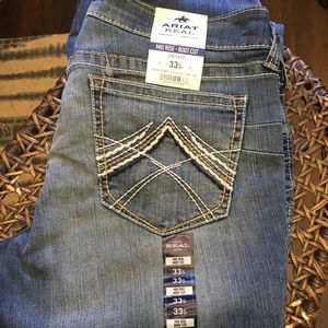 Ariat R.E.A.L. Ladies Boot Cut Jeans 33 Short, NWT